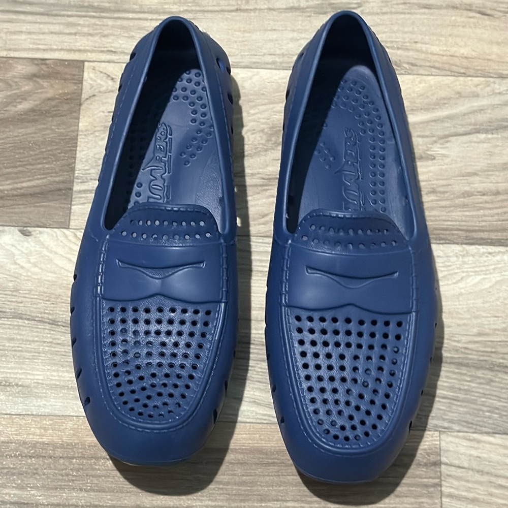 Floafers Men’s Country Club Driver Shoes‎ Navy Waterproof Size 11